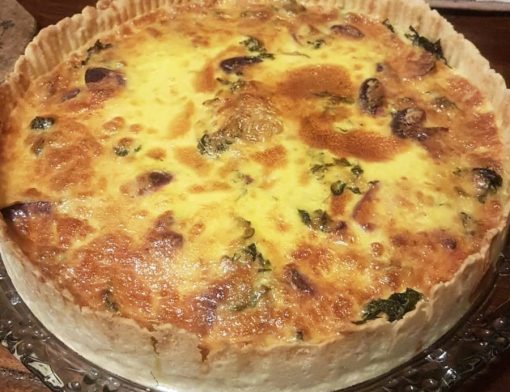 quiche de escarola