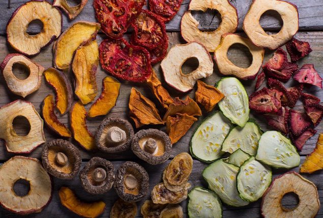 como desidratar frutas