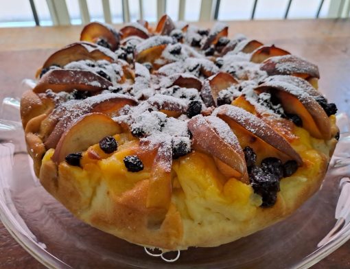 torta de maça com creme