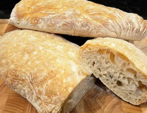 Receita de pão ciabatta